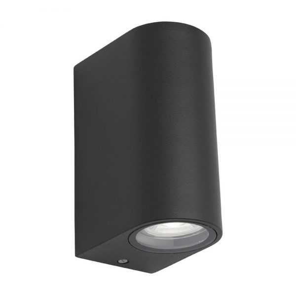 3A Lighting, Curved LED Up/Down Wall Light plus GU10 Globes