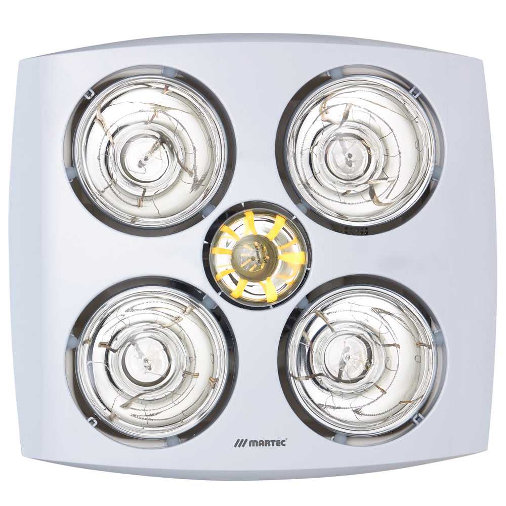 Martec, Martec Contour 4 3-in-1 Bathroom Heater with 4 Heat Lamps, Exhaust Fan and LED Light