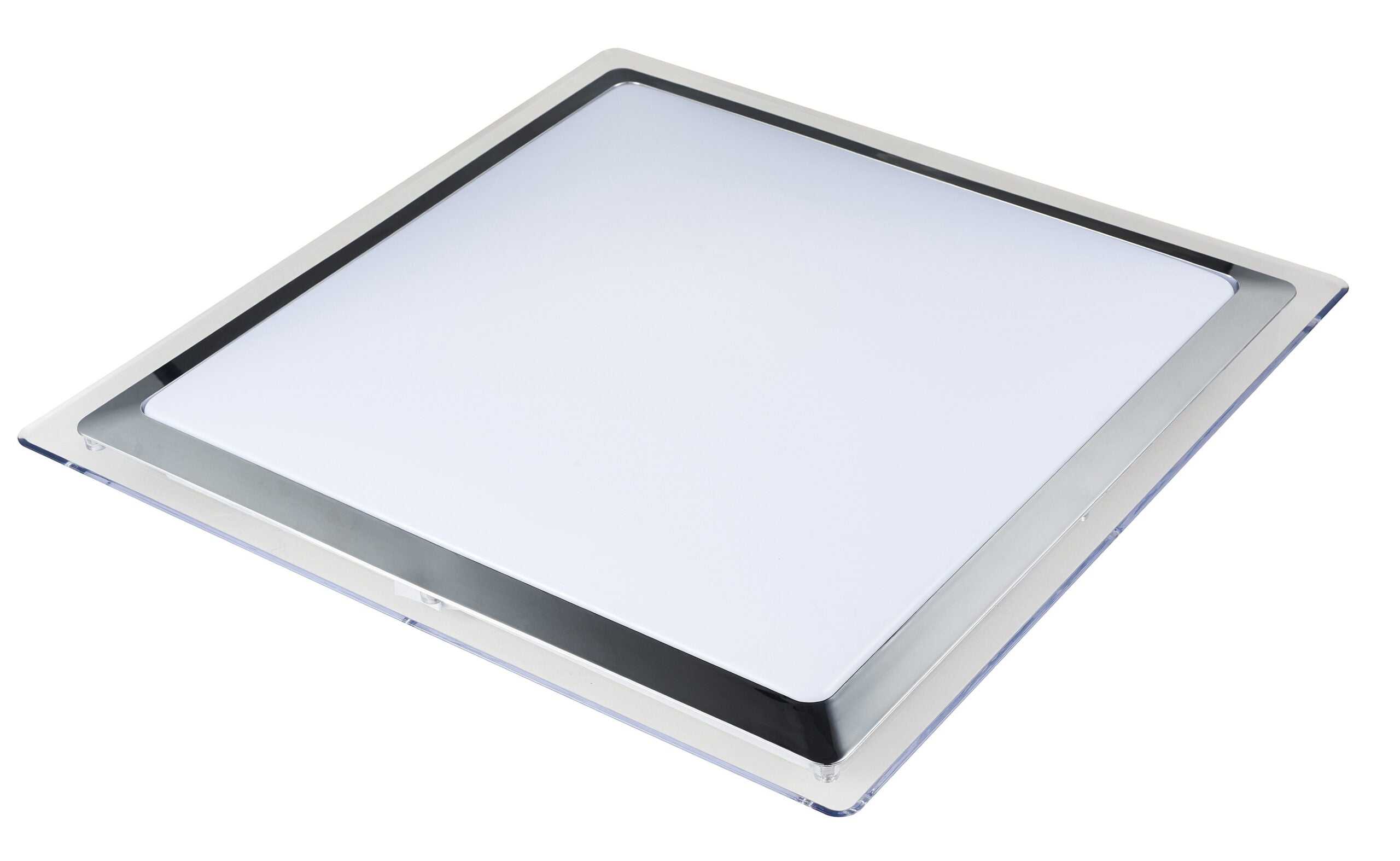 PHL, PHL SATURN SQUARE LED STEP DIMMING TRI COLOUR Oyster Ceiling Light