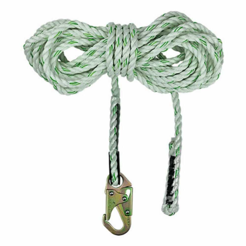 SafeWaze, Safewaze FS-700-100 100' Rope Lifeline with Double Locking Snap Hooks