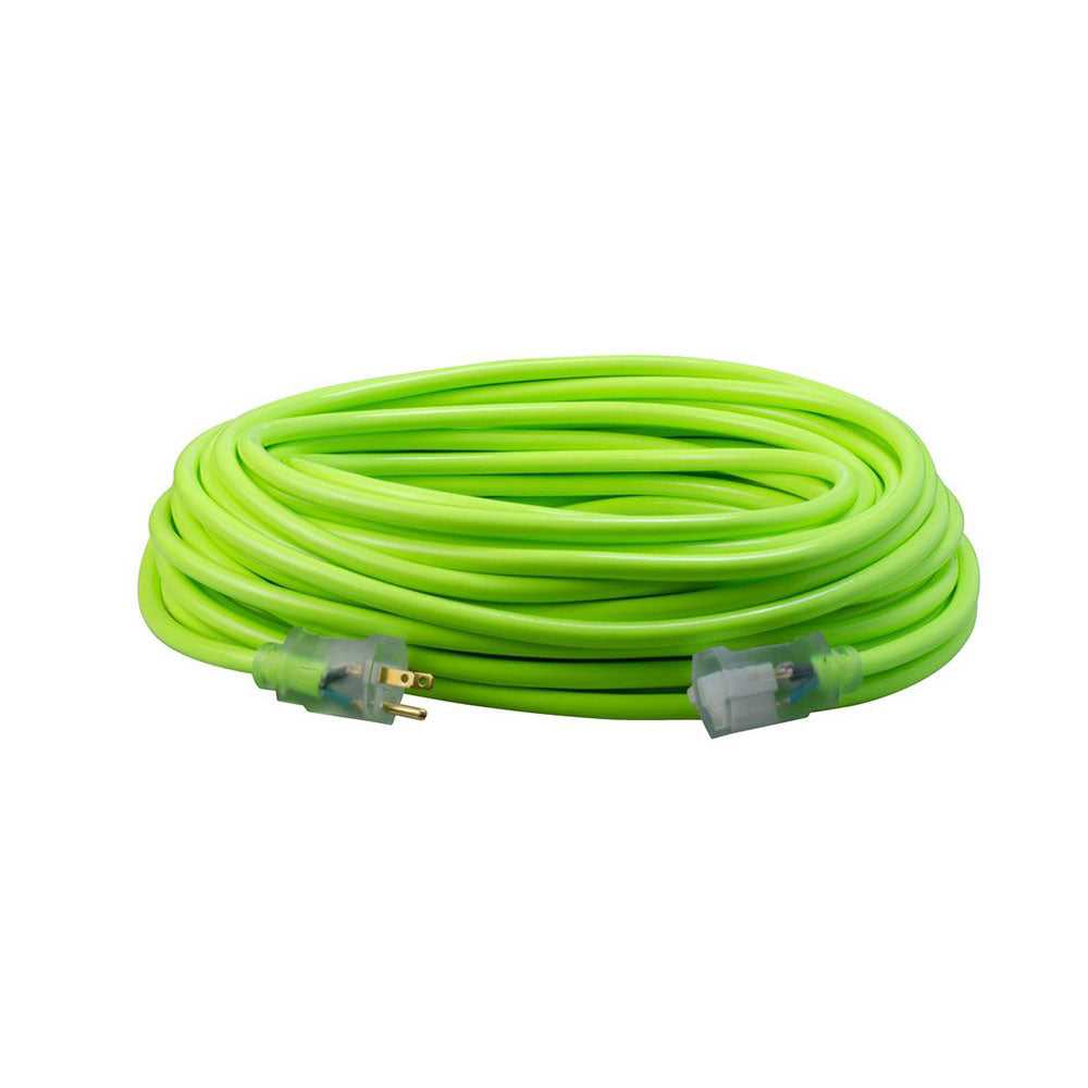 Southwire, Southwire 2579SW000X 100 Ft. Cool Green Extension Cord Lighted End