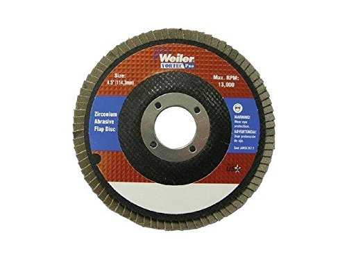 Weiler, Weiler 31345 Flap Disc 60 Grit 4-1/2" Ty 29 (10 Pack)
