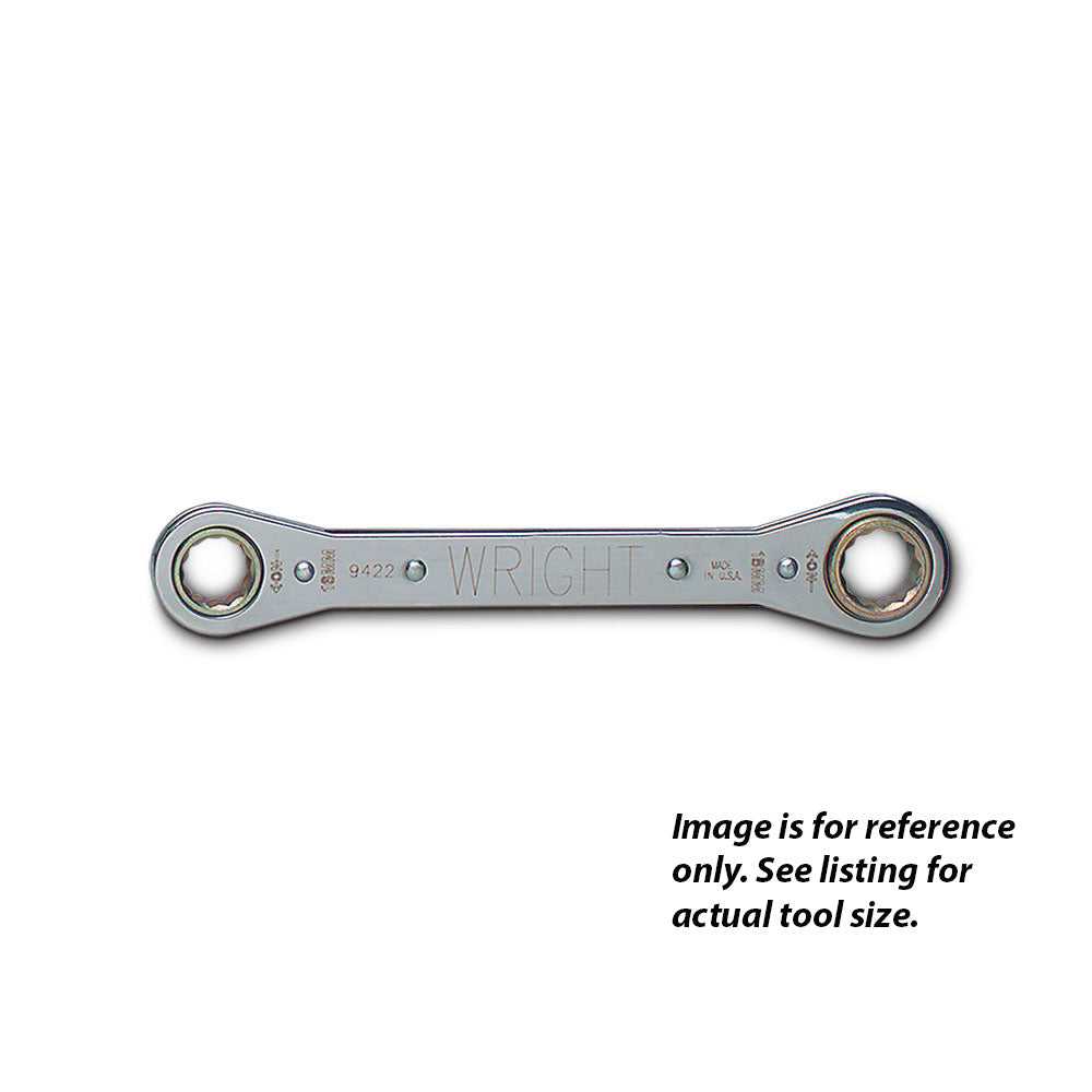Wright Tool, Wright Tool 9422 Ratcheting End Laminated Wrench 12 Point 16mm x 18mm